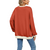 Women Casual Loose Contrast Colour Jumper
