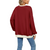 Women Casual Loose Contrast Colour Jumper