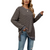 Stripe Side Split Loose Casual Jumper 
