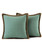 Thread Stitched Edges Throw Pillow Covers Modern Square Cushion Cases with Invisible Zipper Decor - 2 Pack