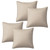Outdoor Waterproof Pillow Covers - Durable Weatherproof Cushion Shells with Concealed Zipper for Patio Decor - 4 Pack