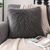 Fuzzy Throw Bed Pillow Covers - Soft Plush Fleece Faux Fur Decorative Cushion Cases for Couch - 2 Pack