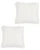 Fuzzy Throw Bed Pillow Covers - Soft Plush Fleece Faux Fur Decorative Cushion Cases for Couch - 2 Pack