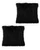 Fuzzy Throw Bed Pillow Covers - Soft Plush Fleece Faux Fur Decorative Cushion Cases for Couch - 2 Pack