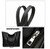 Vegan Leather & Waterproof Oxford Tote Bag – Large Capacity Shoulder Handbag for Work, Travel & Gym