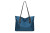 Vegan Leather Oxford Tote Bag with Side Pockets