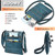 Vegan Leather Shoulder Bag – 3-Zipper Multi-Pocket Crossbody Purse with Adjustable Strap & Secure Storage