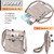 Vegan Leather Shoulder Bag – 3-Zipper Multi-Pocket Crossbody Purse with Adjustable Strap & Secure Storage
