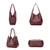 Multi-Use Vegan Leather Tote Bag – 2-in-1 Large Capacity Shoulder Handbag with Detachable Pouch