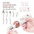 Professional Manicure Pedicure Kit, Electric Nail File Set, Cordless Electric Nail Drill Machine, 5 Speeds Hand Foot Care Tool for Nail Grind Trim Polish