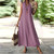 Women's Round Neck Pocket Swing Dress