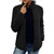 Ladies  Stand-Up Collar Fleece Zipper Coat