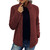 Ladies  Stand-Up Collar Fleece Zipper Coat