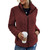 Ladies  Stand-Up Collar Fleece Zipper Coat