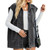 Sleeveless Denim Jacket with Front Pockets