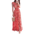 Women's V-Neck Printed Maxi Dress – Elegant Flowing Style for Everyday & Occasions