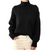 Cable Braided High Collar Sweater