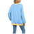 Women Casual Loose Contrast Colour Jumper