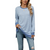Stripe Side Split Loose Casual Jumper