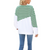 Side Split Loose Casual Stripe Joint Jumper