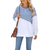 Side Split Loose Casual Stripe Joint Jumper