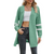 Women's Solid Colour Joint Sleeves Cardigans