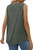 Womens Sleeveless Vest Top with Button