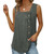 Womens Sleeveless Vest Top with Button