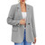 Blazer Jacket Open Front with Buttons