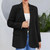 Blazer Jacket Open Front with Buttons