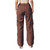 Denim Semi-Elastic Design Cargo Pants