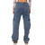 Denim Semi-Elastic Design Cargo Pants