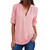 Ladies V-Neck Zipper Tops