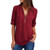 Ladies V-Neck Zipper Tops