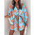 Ladies  Strappy Printed Dolman Sleeves Beach Dress