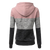 Women's Colour Block Zip-Up Hoodie Jacket