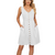 Sleeveless Buttons Dress with Pockets