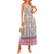 Vintage Floral Bohemian Dress with Adjustable Strap