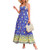 Vintage Floral Bohemian Dress with Adjustable Strap