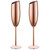 Stainless Steel Champagne Flutes - Diagonal Version - 2packs