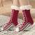 Shoelaces Design Slipper Socks
