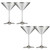 Stainless Steel Martini Glasses - 4Packs