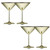 Stainless Steel Martini Glasses - 4Packs