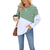 Side Split Loose Casual Stripe Joint Jumper