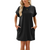 Women's Round Neck T Shirt Dress with Pockets 