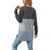 Three-Colour PatchWork Long Sleeves Top