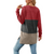 Three-Colour PatchWork Long Sleeves Top