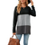 Three-Colour PatchWork Long Sleeves Top