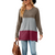 Three-Colour PatchWork Long Sleeves Top