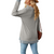 Women's Lace V Neck Contrast Colour Long Sleeve Tops
